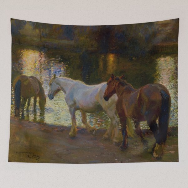 Item preview, Evening at Mendham - Sir Alfred James Munnings - 1909 designed and sold by CJET.