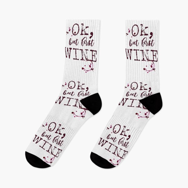 Item preview, Ok But First Wine Lover Wine Quotes Alcohol Drinker Gift designed and sold by tgulko.