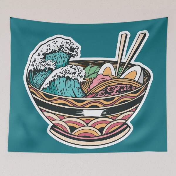 Item preview, Great Wave Ramen designed and sold by SLAG-Creative.