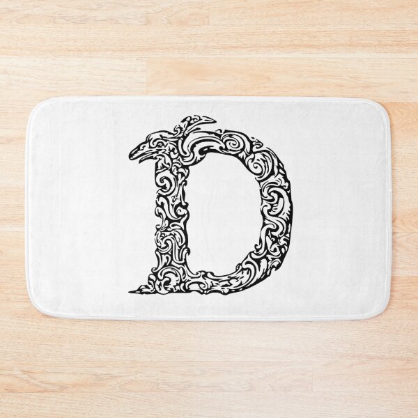 Item preview, Black Monogram - Letter "D" designed and sold by RoamingRabbit.