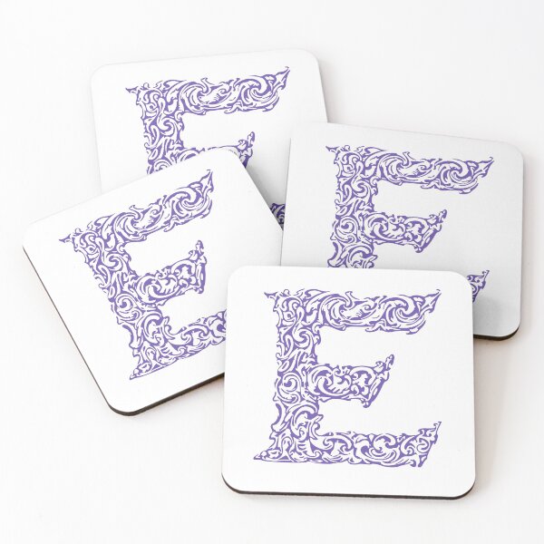 Item preview, Purple Monogram - Letter "E" designed and sold by RoamingRabbit.