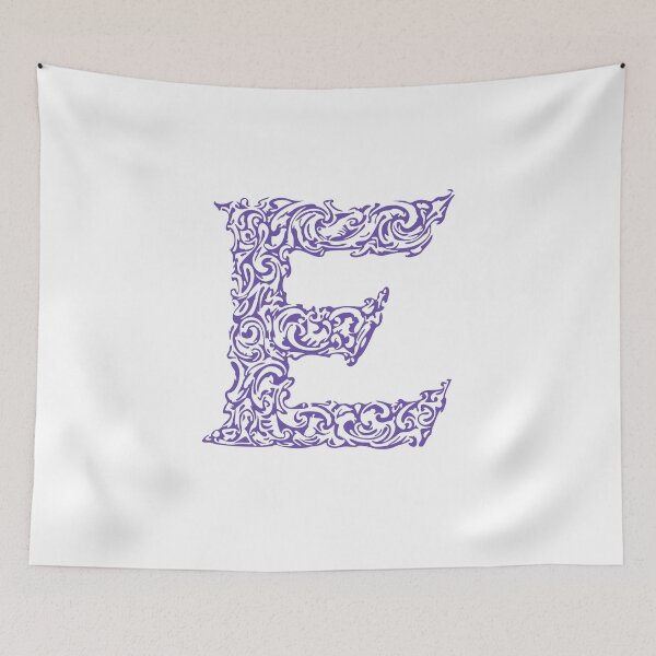Item preview, Purple Monogram - Letter "E" designed and sold by RoamingRabbit.
