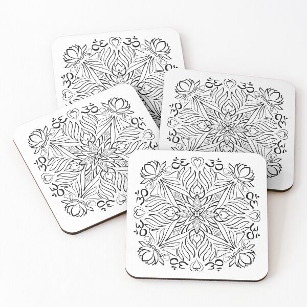 Item preview, Mandala Lotus Om Namaste Illustration Inhale Exhale designed and sold by CreativeBu.