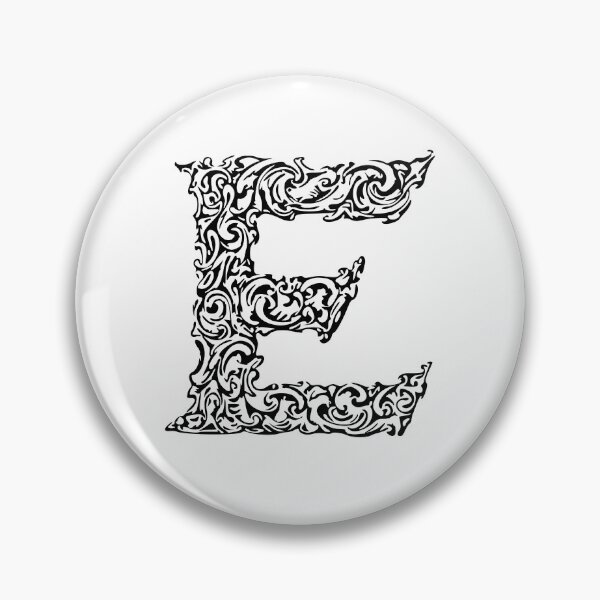 Item preview, Black Monogram - Letter "E" designed and sold by RoamingRabbit.