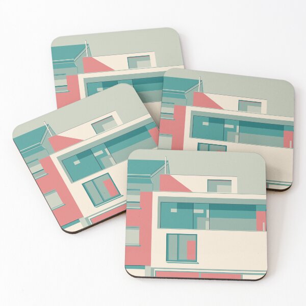 Item preview, Modern Pink and Teal House designed and sold by Arden Taylor.