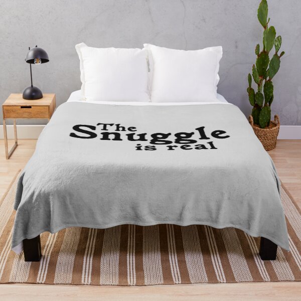 Item preview, The Snuggle Is Real Cute Pun Cozy Funny Quote designed and sold by sillyquestions.