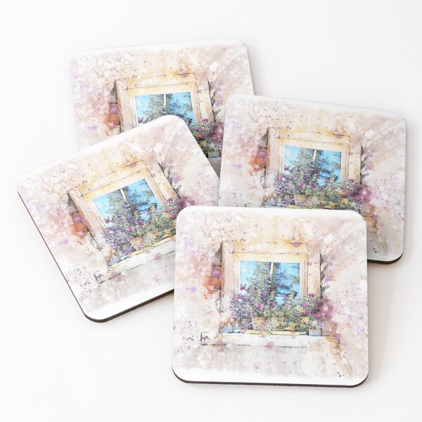 Item preview, Cottages and Country Mixed media collection - Wildflowers on the Windowsill designed and sold by OByD.
