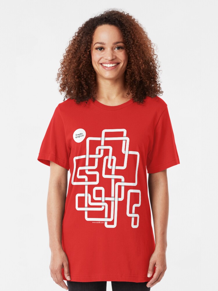 Alternate view of Graphic Spaghetti /// Slim Fit T-Shirt