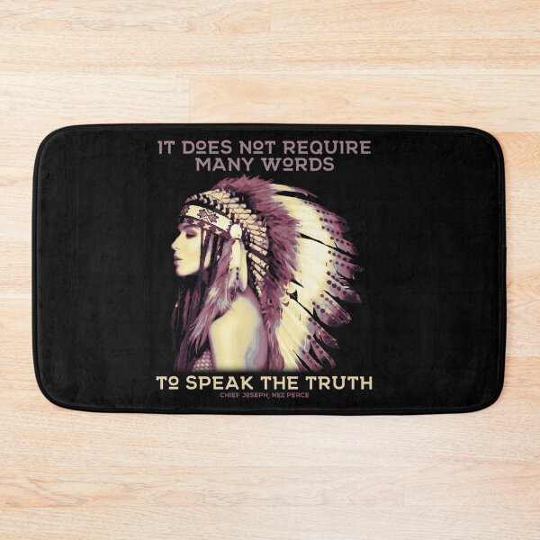 Item preview, It Does Not Require Many Words, Native American Proverb, Nez Perce Gift designed and sold by Proverbial Wisdom Design.