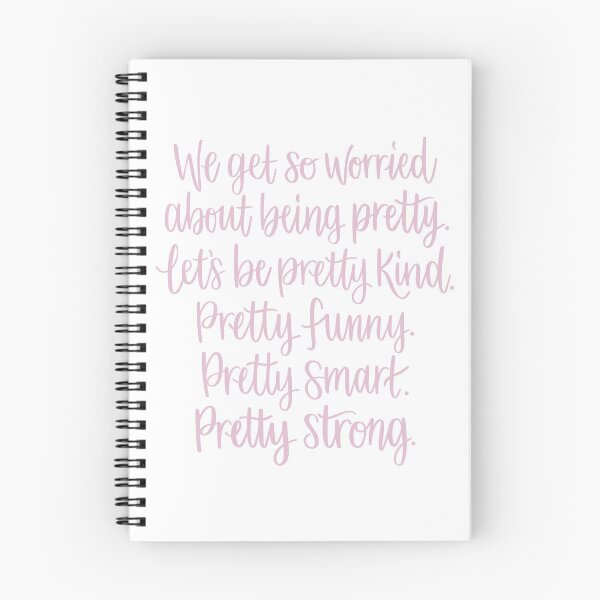 Item preview, Let's Be Pretty Kind, Funny, Smart & Strong // Handlettering Quote Feminist Feminism International Women's Day Minimal designed and sold by AEJdesign.