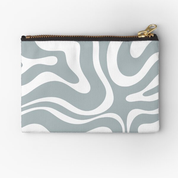 Item preview, Liquid Swirl Abstract Pattern in Light Blue-Grey and White designed and sold by kierkegaard.