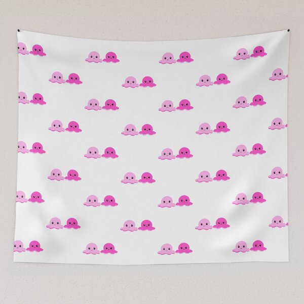 Item preview, Mad/Happy Pink/Hot Pink Octopus Plush designed and sold by tbcalligraphy.