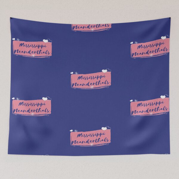 Item preview, Mississippi Neanderthals in Blue and Pink designed and sold by BEyourself be.