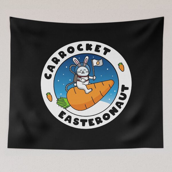 Item preview, Carrocket Easteronaut - Easter Bunny Austronaut designed and sold by lemontee.