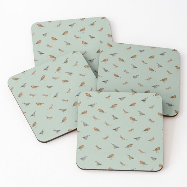 Item preview, Bird pattern blue designed and sold by Milanicole.