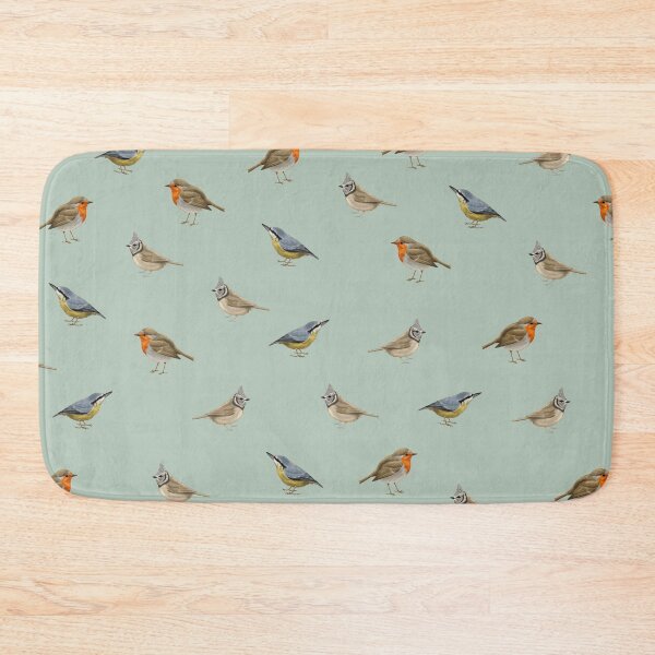 Item preview, Bird pattern blue designed and sold by Milanicole.