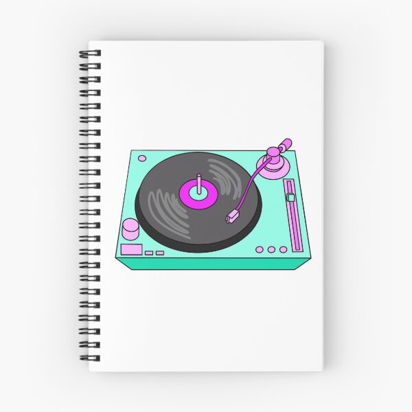 Item preview, Teal and pink record player designed and sold by oceansunflowers.