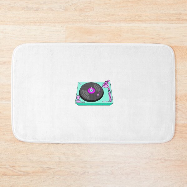 Item preview, Teal and pink record player designed and sold by oceansunflowers.