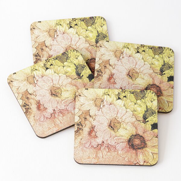 Item preview, Shabby chic Romantic Daisies Flowers Floral Bouquet  designed and sold by Anna Lemos.