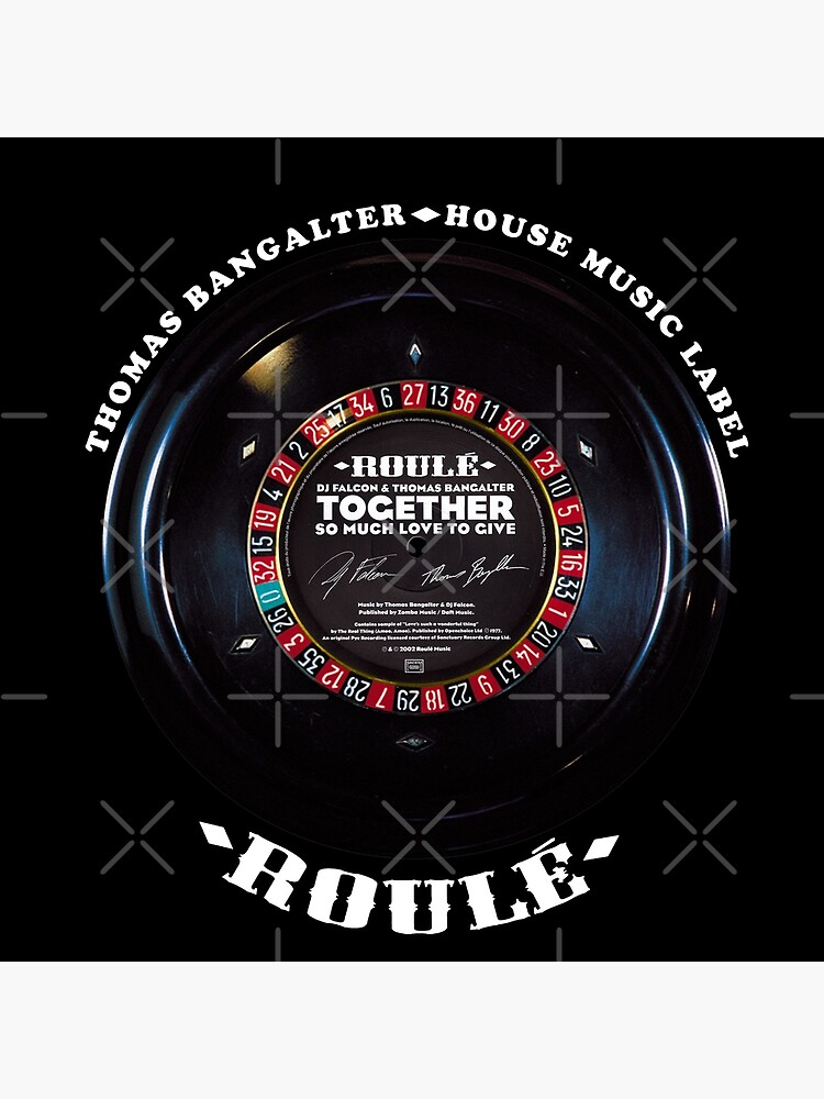 Rolled Vinyl Thomas Bangalter & DJ Falcon House Music: MODEL black TOGETHER  SO MUCH LOVE TO GIVE LABEL Legend | Art Print