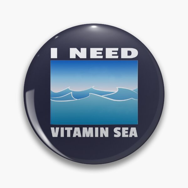 Item preview, I Need Vitamin Sea Funny Summer Pun Vacation Holiday Ocean Quote designed and sold by sillyquestions.
