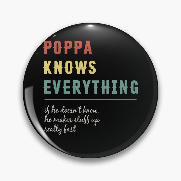 Item preview, Poppa Knows Everything Funny Father's Day Gift designed and sold by Ilyablo.