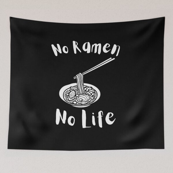 Item preview, sketch "No Ramen No Life"  gift for a girl who loves ramen designed and sold by YourgiftShop.
