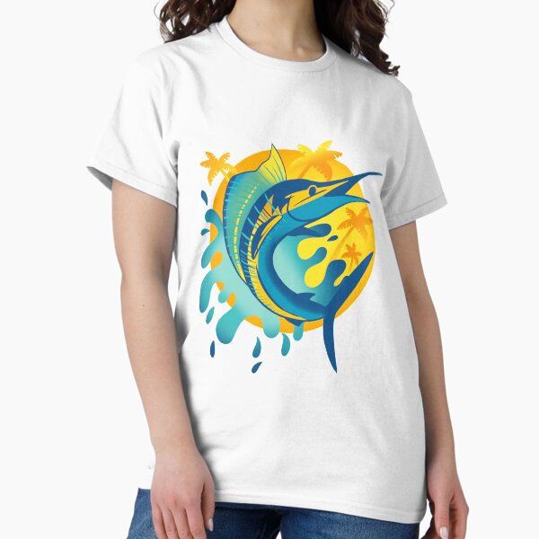 Vista previa del artículo con la obra «Pez Vela Azul», diseñado y vendido por Heather  Hinson.