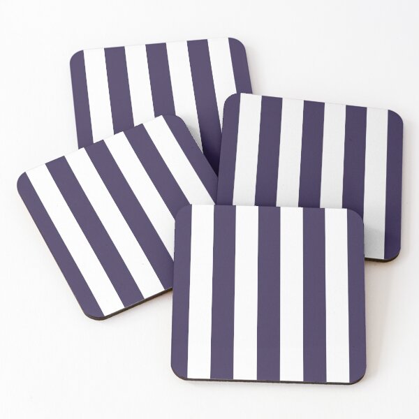 Item preview, Medium NAVY BLUE and WHITE Vertical STRIPES designed and sold by RachelMacht.