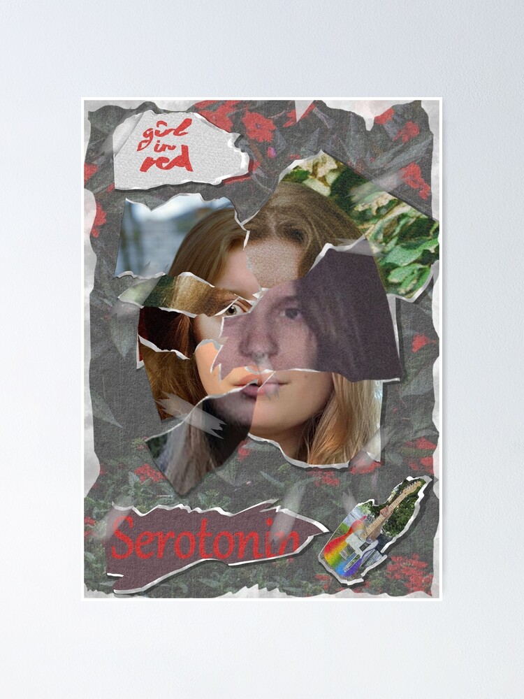 "Girl in red Serotonin poster" Poster for Sale by maelstrom47 Redbubble