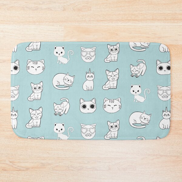 Item preview, Black and white cat pattern pack designed and sold by fluffyfriends.
