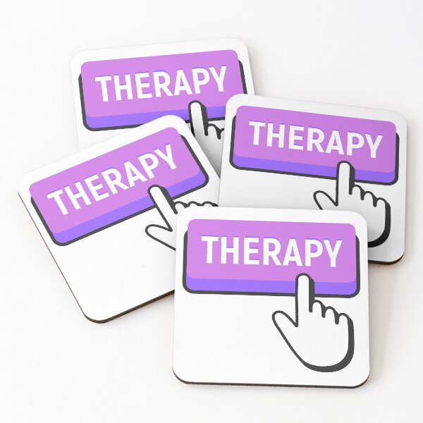 Item preview, therapy button designed and sold by letayl3.