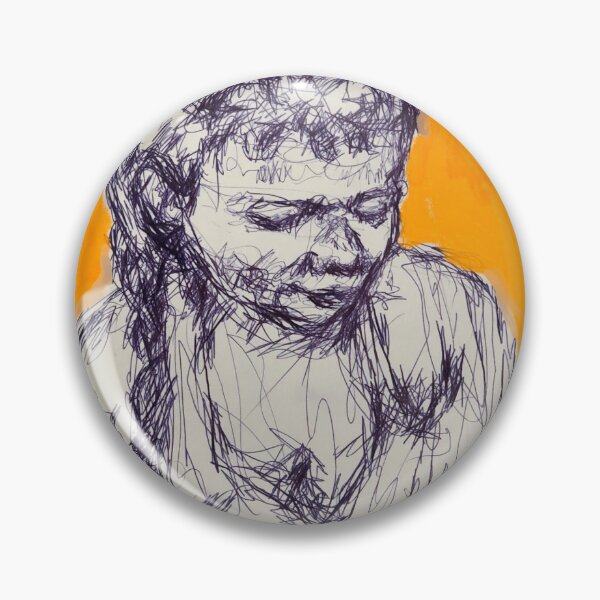 Item preview,  Girl with pigtails - with orange designed and sold by Nicole Leidenfrost.