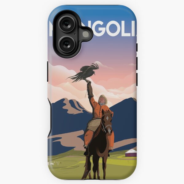 Aperçu de l'œuvre Affiche de voyage en Mongolie créée et vendue par Arctic frame studio.