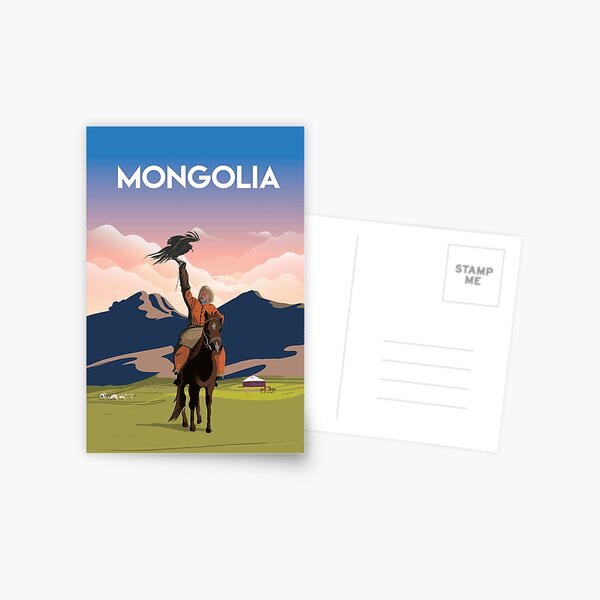 Item preview, Mongolia travel poster designed and sold by Arctic frame studio.