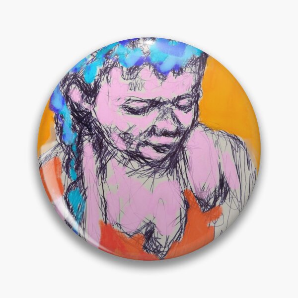 Item preview, Girls with pigtails - in colorful designed and sold by Nicole Leidenfrost.