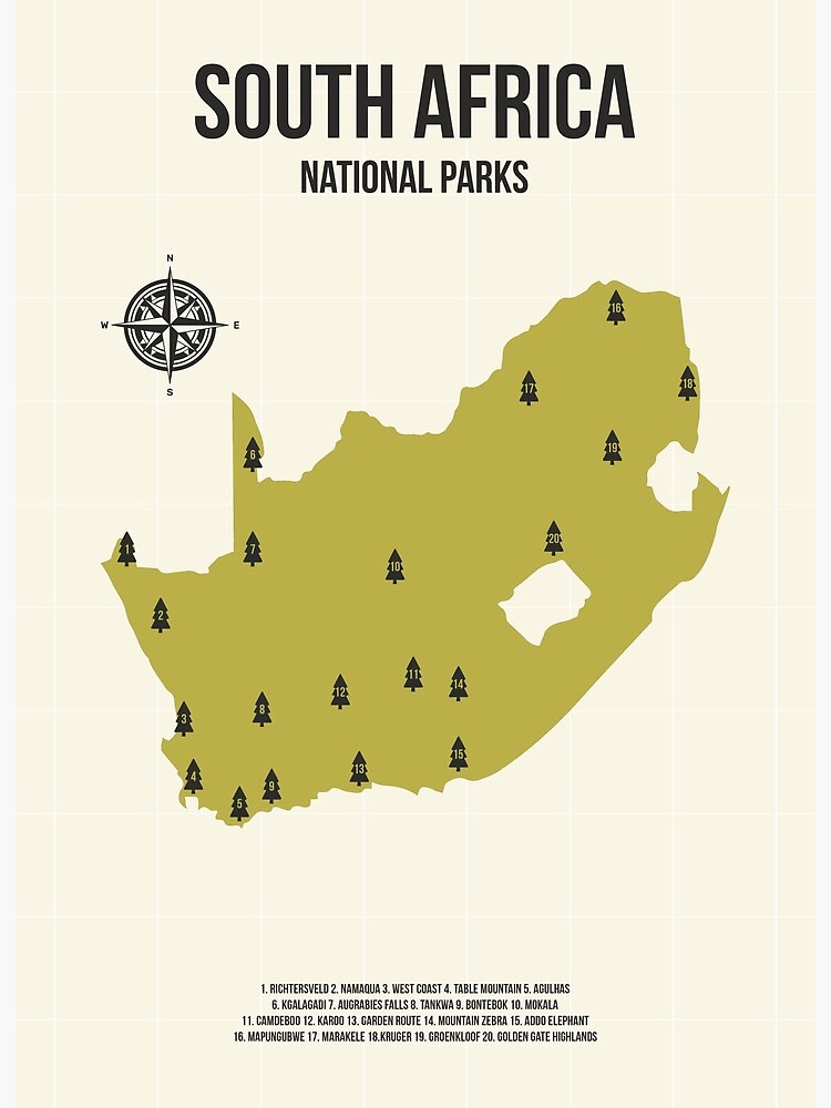 South Africa Map – Detailed Map of South Africa National Parks