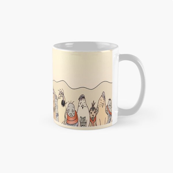 Item preview, birds in line waiting designed and sold by Georgianart.