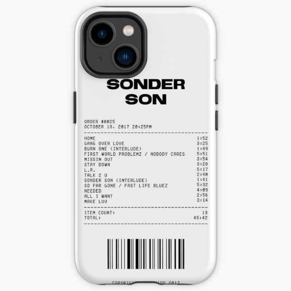 sonder son by brent faiyaz iPhone Tough Case