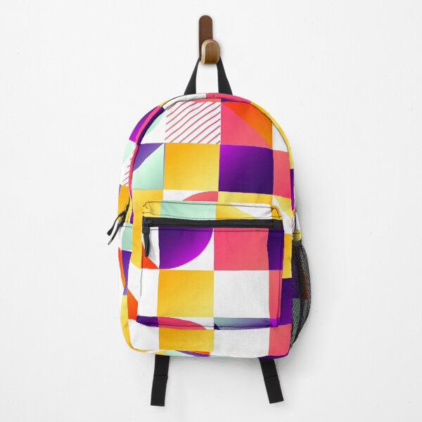Item preview, colorful shapes abstract design pattern print 1 designed and sold by StickyFy Hub.