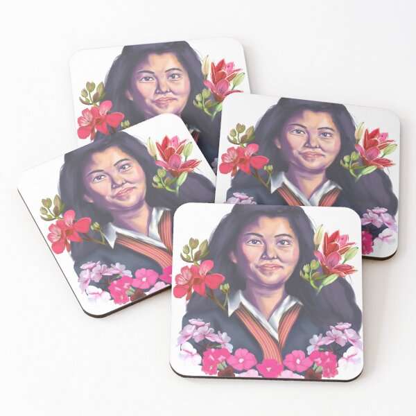 Item preview, Floral Hmong Woman portrait designed and sold by Linda Yang.