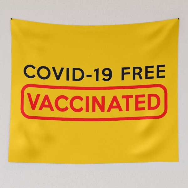Item preview, Covid-19 FREE, Vaccinated designed and sold by SoulArtLove.
