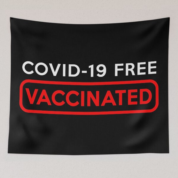 Item preview, Covid-19 FREE, Vaccinated (B) designed and sold by SoulArtLove.