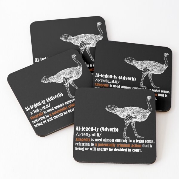 Item preview, Allegedly Ostrich - Funny TV Quote - Allegedly Definition designed and sold by jacob-jendrey.