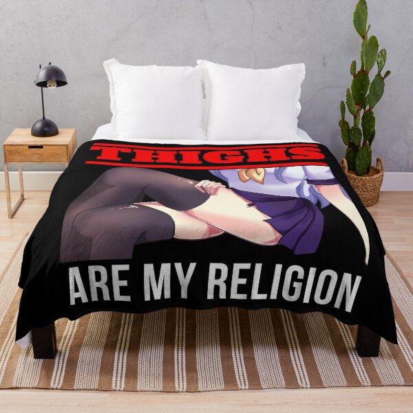 Item preview, Thighs Are My Religion Waifu Material Quote designed and sold by Alex2201.