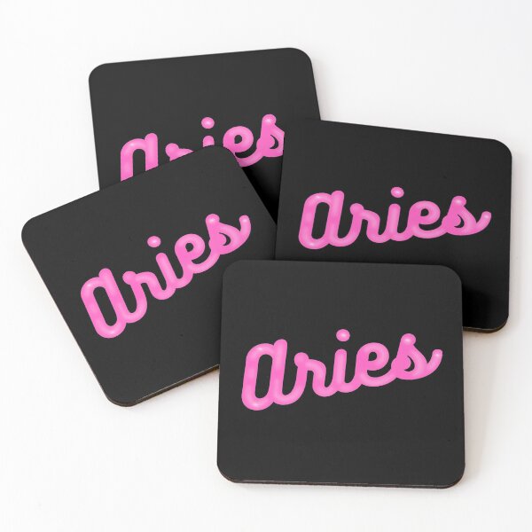 Item preview, Aries - Zodiac Pink Shiny Letters designed and sold by Gerhanj.
