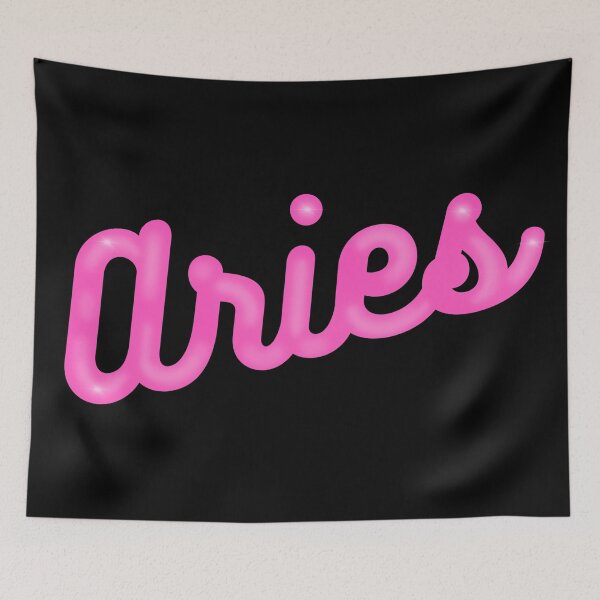 Artikelvorschau, Widder - Zodiac Pink Shiny Letters entworfen und verkauft von Gerhanj.