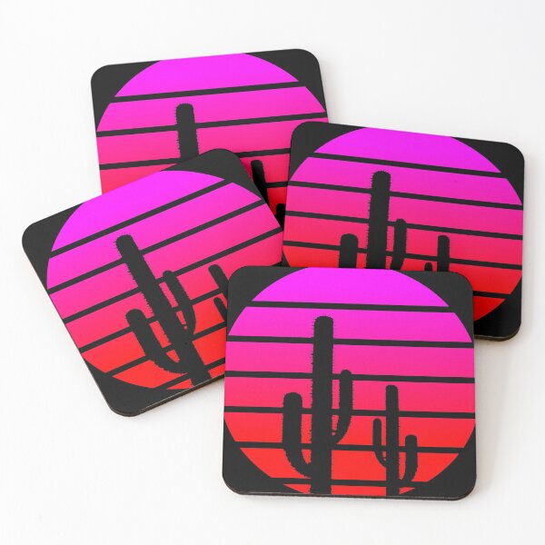Item preview, Retro cactus Sunset designed and sold by geoji.