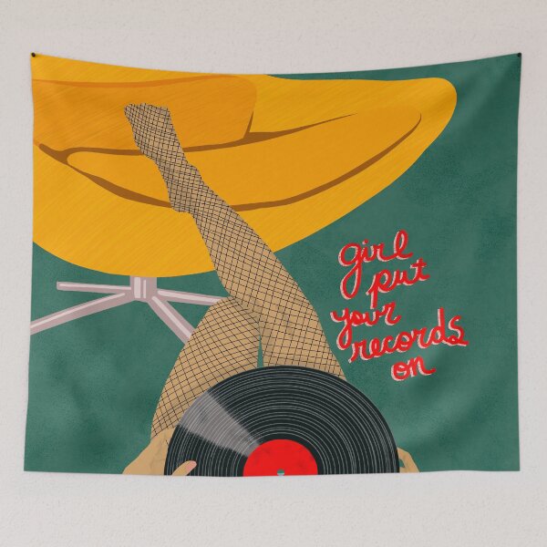 Item preview, Girl Put Your Records On designed and sold by jenbucheli.