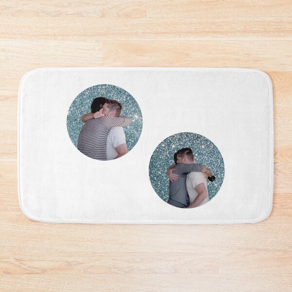 Item preview, j2 and cockles hugs jared and jensen misha and jensen hugs with glitter sparkles supernatural round design designed and sold by LannisterOnMars.